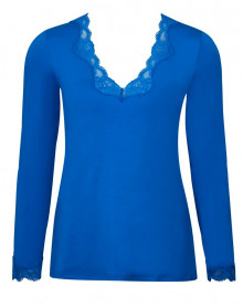 T-shirt manches longues col en V Antigel Simply Perfect (Stricto Cobalt)