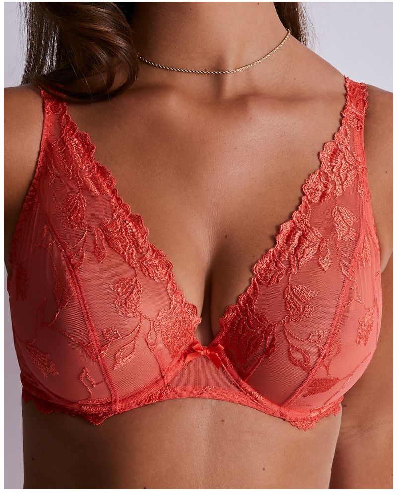 Underwired triangle bra Aubade Softessence (Sunrise)