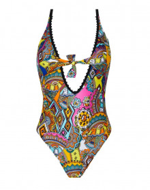 One Piece Swimsuit Swimmer Support Antigel La Nomade (Eclat Nomade)
