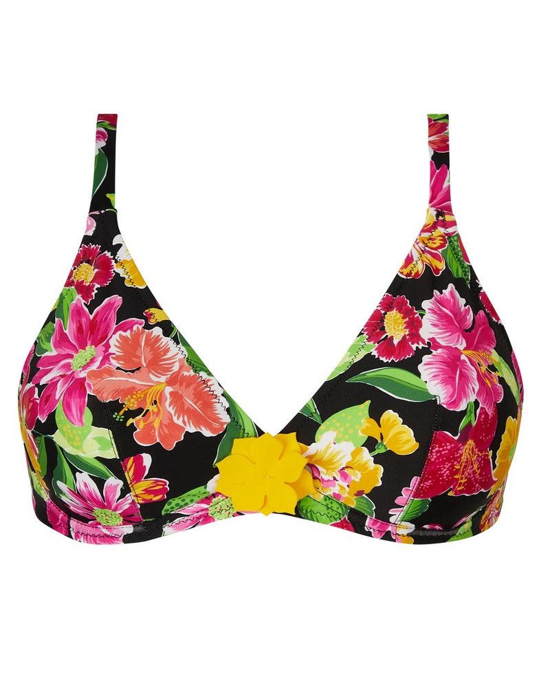 Underwired triangle bath bra Antigel La Feminissima (Rose Amethyste)