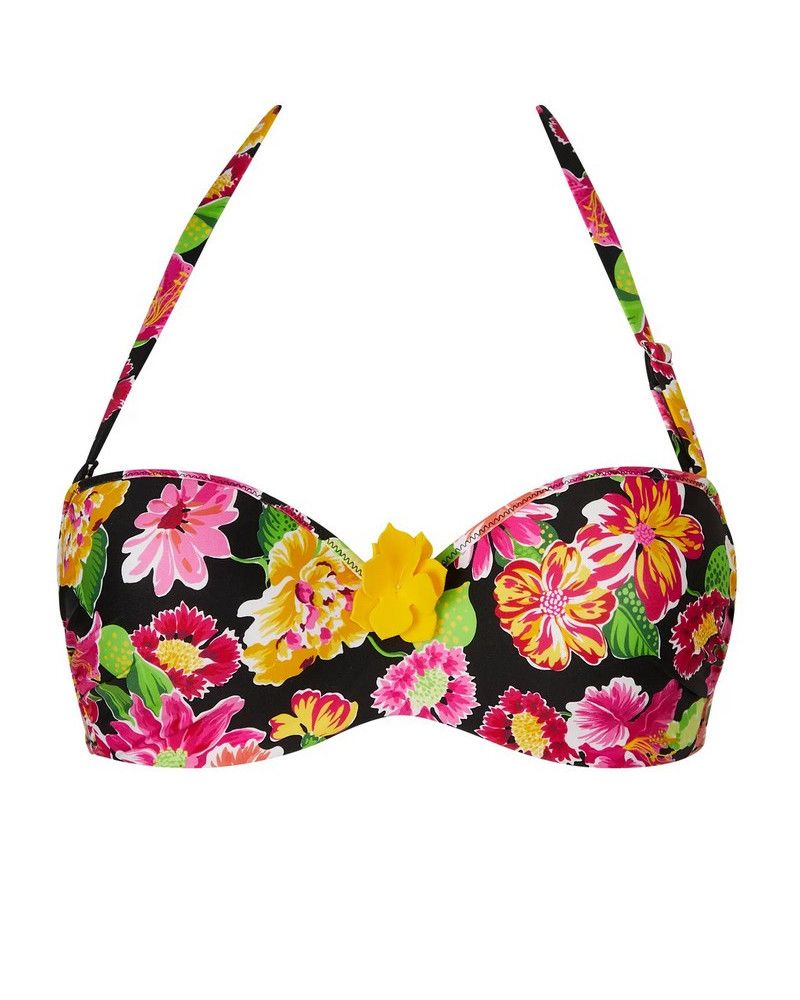 Bath padded bandeau bra Antigel La Feminissima (Rose Amethyste)