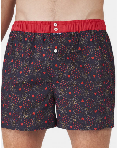 Caleçon à suspensoir 100% coton bio 1094 Arthur (Marine)