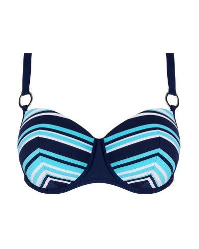 Soutien-gorge de bain coque bien-être Antigel L'Antigel Globe (Bleu Rayé)
