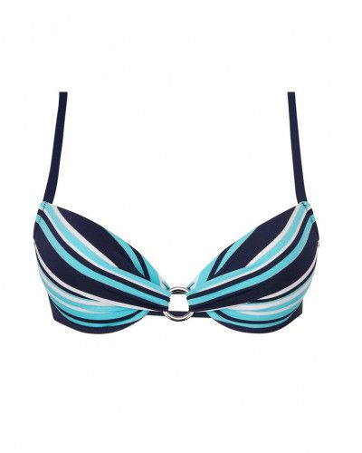 Padded bath bra Antigel L'Antigel Globe (Bleu Rayé)