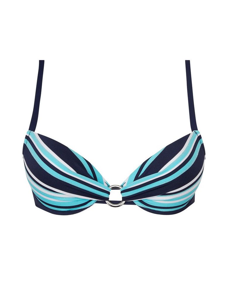 Padded bath bra Antigel L'Antigel Globe (Bleu Rayé)