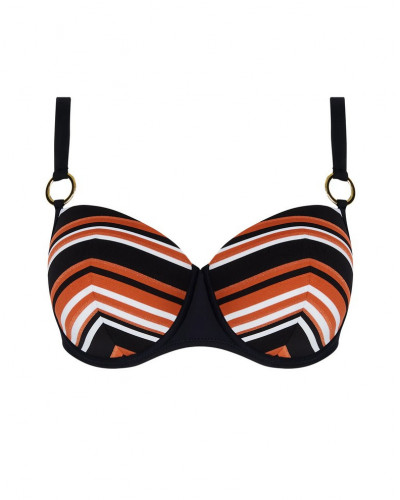 Soutien-gorge de bain coque bien-être Antigel L'Antigel Globe (Auburn Rayé)