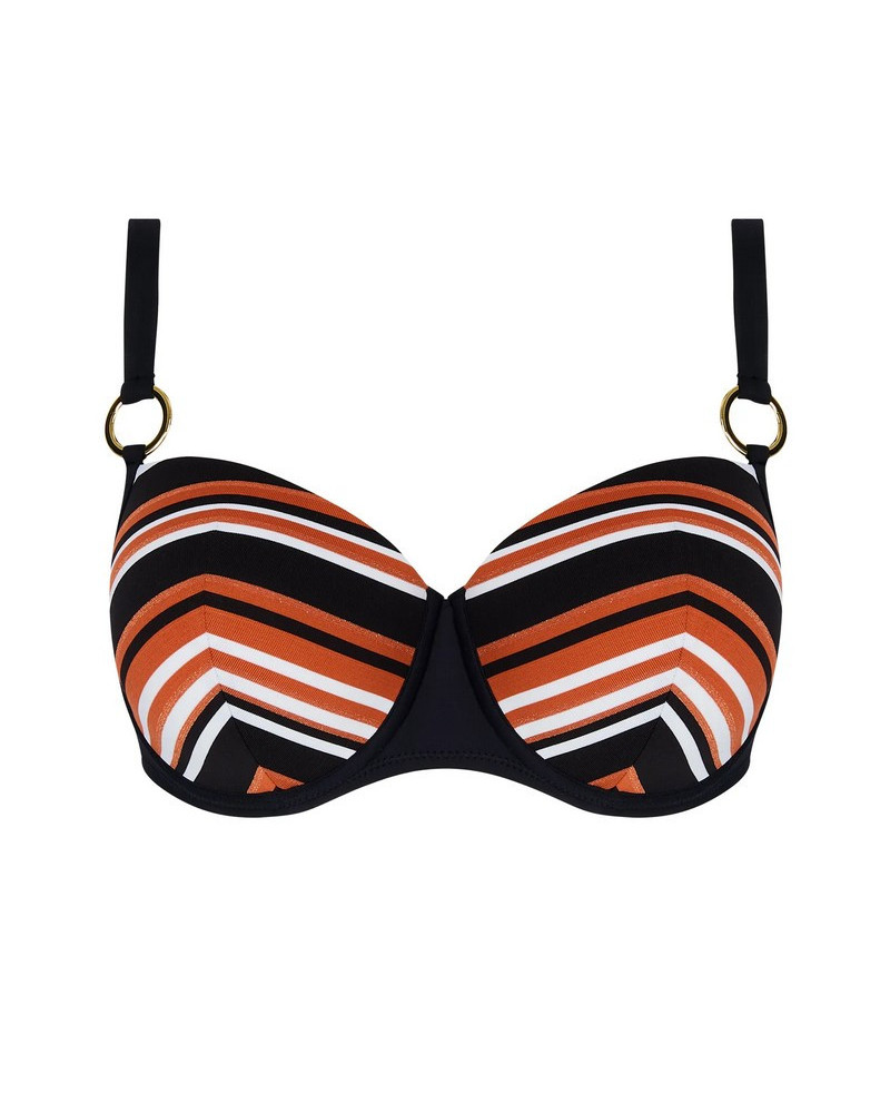 Soutien-gorge de bain coque bien-être Antigel L'Antigel Globe (Auburn Rayé)