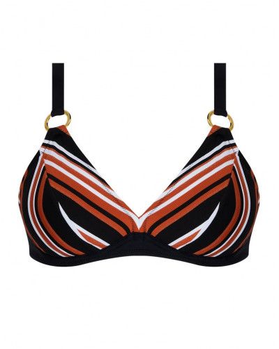 Sujetador de baño triángulo con aros Antigel L'Antigel Globe (Auburn Rayé)