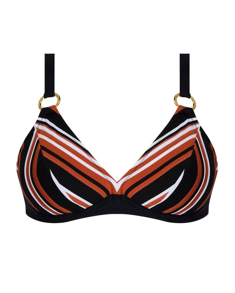 Sujetador de baño triángulo con aros Antigel L'Antigel Globe (Auburn Rayé)