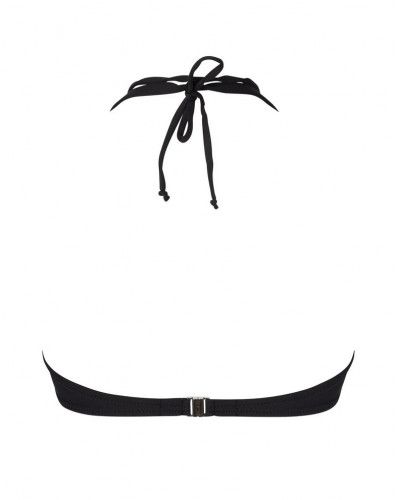 Soutien-gorge de bain bandeau coque Antigel L'Antigel Globe (Auburn Rayé)