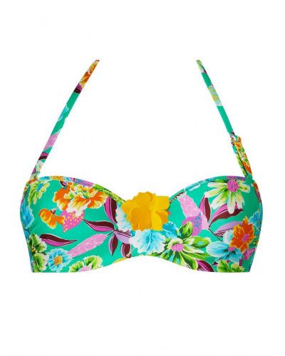 Soutien-gorge de bain bandeau coque Antigel La Feminissima (Vert Emeraude)