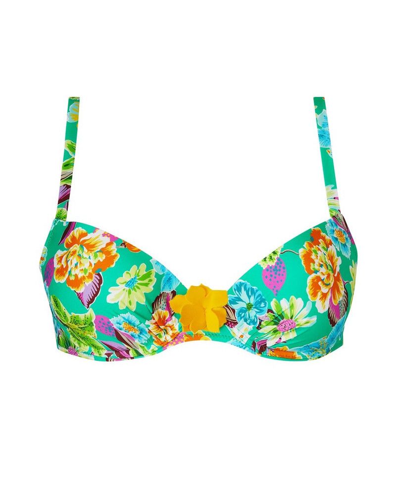 Padded bath bra Antigel La Feminissima (Vert Emeraude)