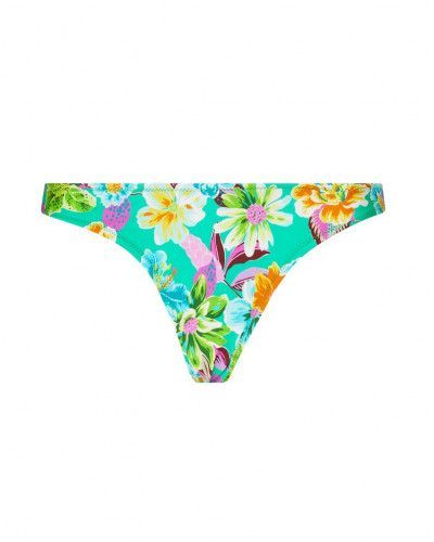 High waisted bath tanga Antigel La Feminissima (Vert Emeraude)