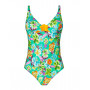 One-piece support swimsuit Antigel La Feminissima (Vert Emeraude)