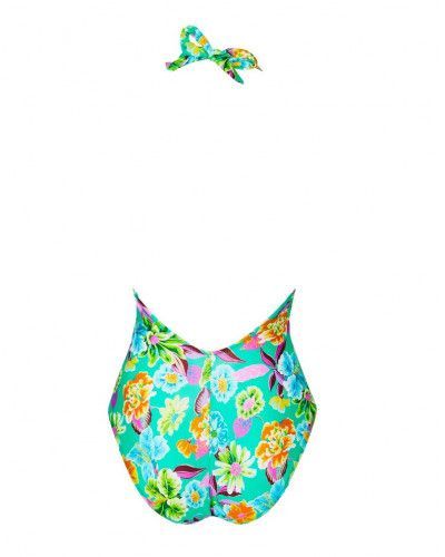 Traje de baño una pieza cabestro Antigel La Feminissima (Vert Emeraude)