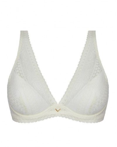 Soutien-gorge demi mousse fantaisie Antigel Atelier Séduction (Ecru Nacre)
