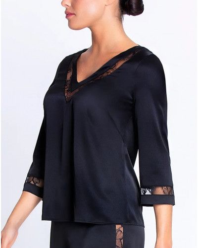 Chaqueta de seda Lise Charmel Adorable en Sexy (Negro)