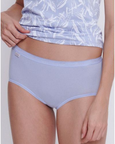 Slips midi Sloggi Basic + (Lot de 3) (Noir/lilas/blanc)