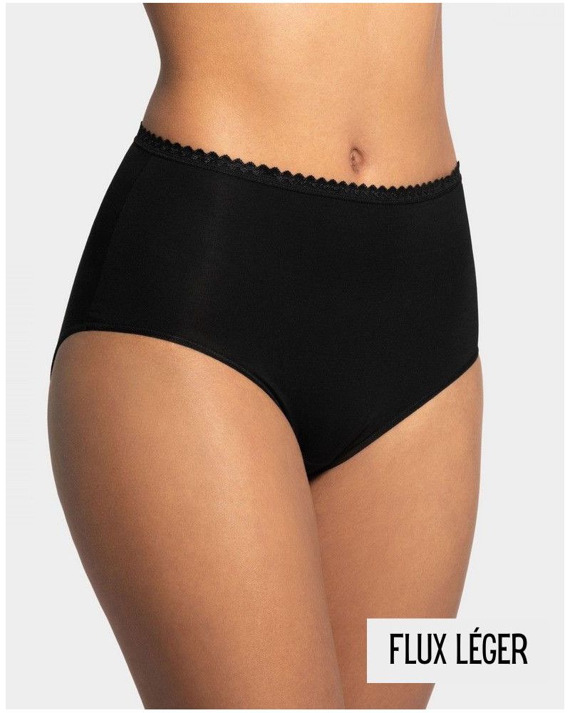 Culotte menstruelle taille haute Impetus Ecocycle Daily (Noir)