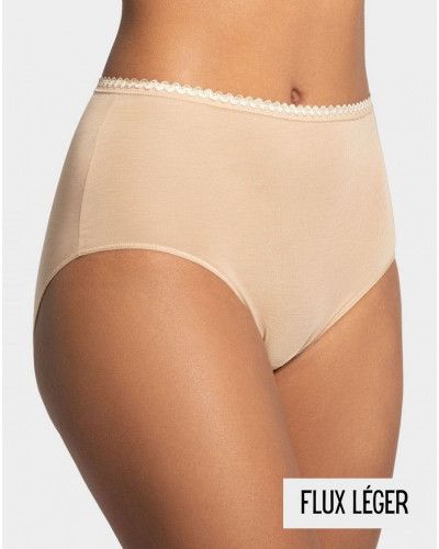 Culotte menstruelle taille haute Impetus Ecocycle Daily (Beige)