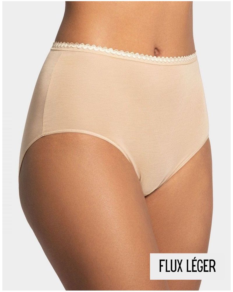 Culotte menstruelle taille haute Impetus Ecocycle Daily (Beige)