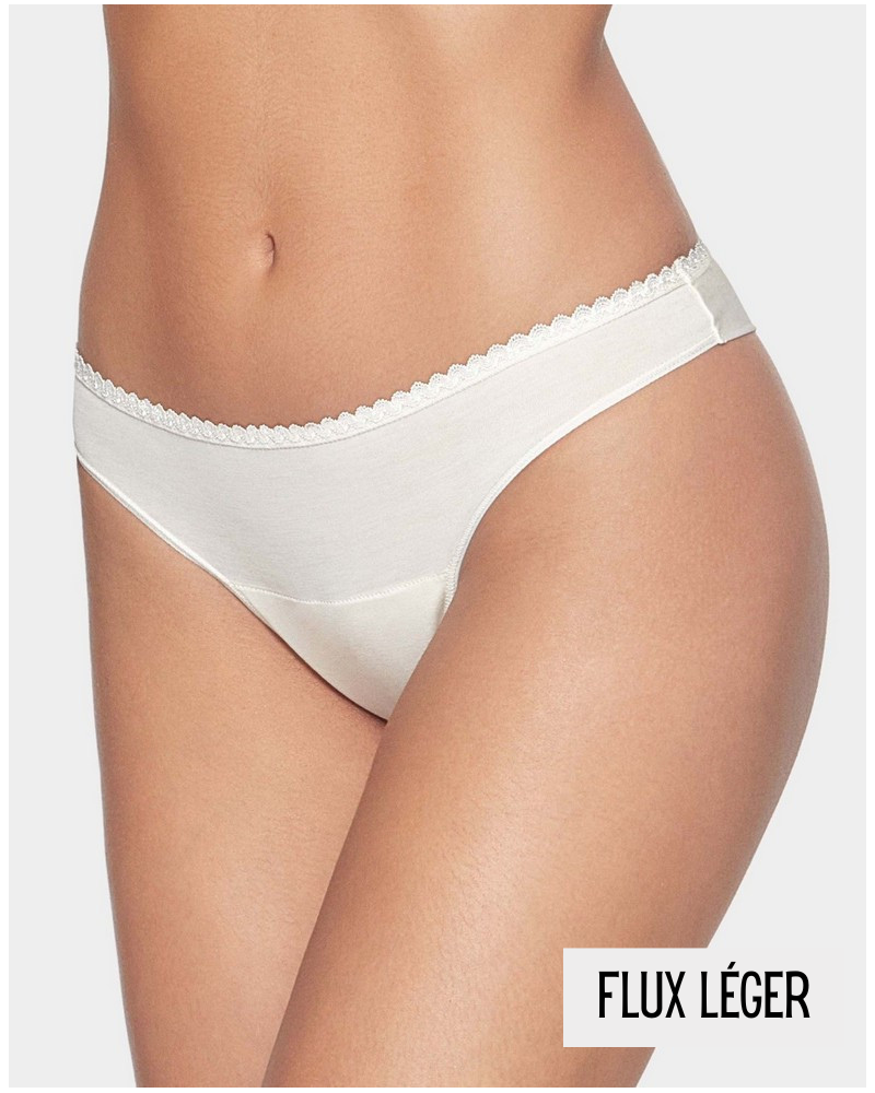 Tanga menstrual Impetus Ecocycle Daily (Blanco)