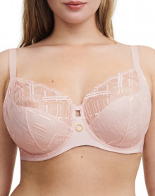 Underwired envelopping bra Chantelle Graphic Support (Taffeta Pink)