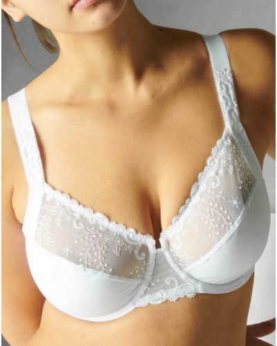 Deep cup underwired bra Simone Pérèle Délice (White)