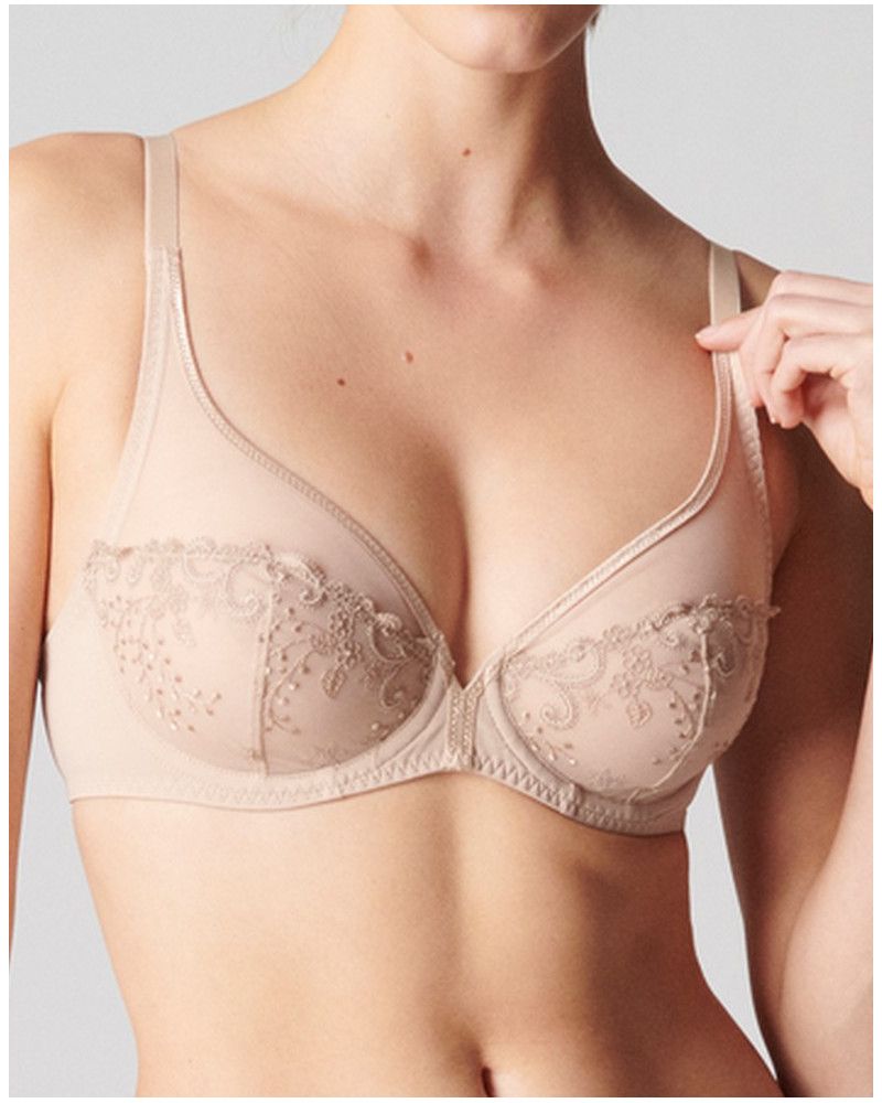 Soutien-gorge avec armature décolleté plongeant Simone Pérèle Délice (Peau)