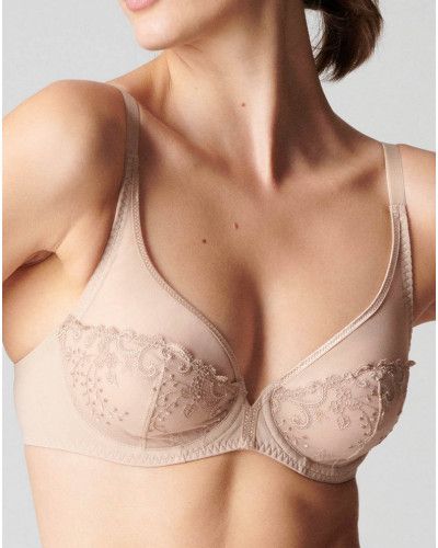 Underwired bra with plunging neckline Simone Pérèle Délice (Peau)