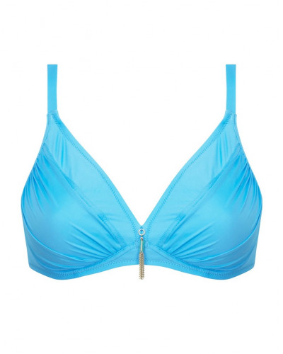 Sujetador de baño triángulo con aros Antigel La Jet-Setteuse (Turquoise)