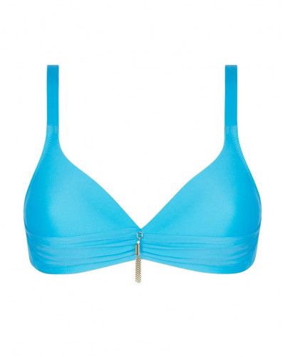 Triangle padded bath bra Antigel La Jet-Setteuse (Turquoise)