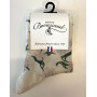 Women socks Maison Broussaud Flora (Ecru)