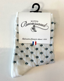 Chaussettes femme Maison Broussaud La Capitonnee (Ecru)