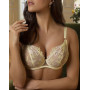 Underwired triangle bra Lise Charmel Frisson D'or (Or Rose)