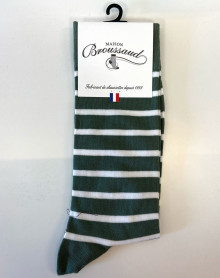 Men socks Maison Broussaud La Marinière (Vert)