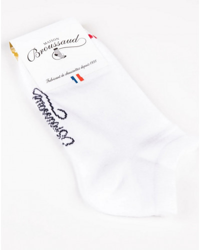 Calcetines de hombre en algodón Maison Broussaud Drapeau (Blanco)