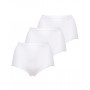Lot de 3 slips MAXI coton Sans Complexe Simplement Coton (Blanc)