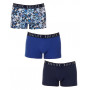 Pack of 3 boxers Hom Rocky (Blue/Blue Print)