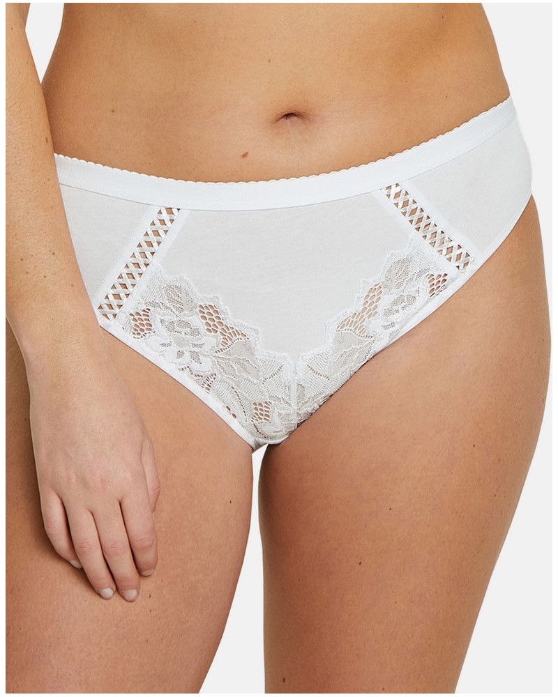 Brief Sans Complexe Coton d'arum (White)