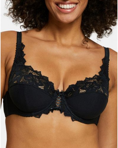 Soutien-gorge emboîtant Sans Complexe Coton d'arum (Noir)