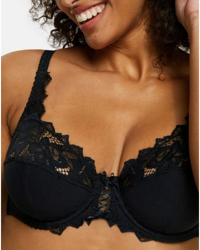 Soutien-gorge emboîtant Sans Complexe Coton d'arum (Noir)