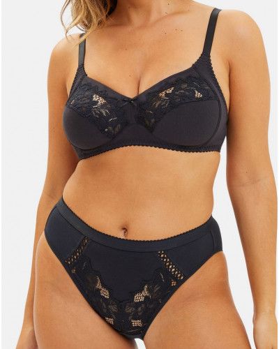 Slip Sans Complexe Coton d'arum (Noir)