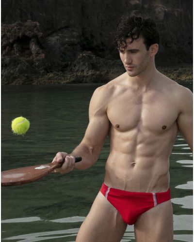 Micro-slip de bain HOM Nautical Cup (Rouge)