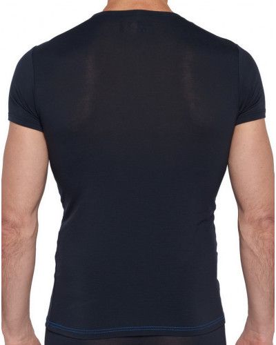 Camiseta cuello redondo de Tencel Mariner (Azul Marino)