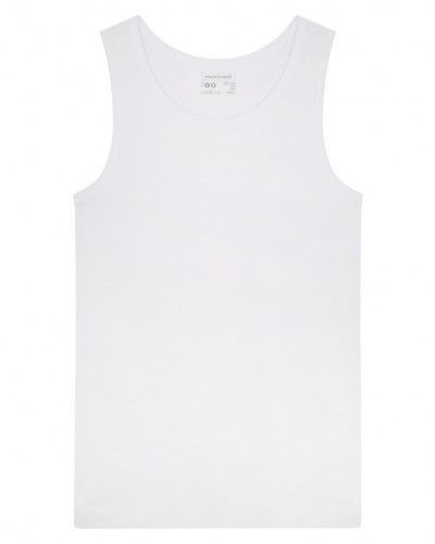 Tank top 100% cotton fine rib Marcel Mariner (White)