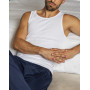 Camiseta sin mangas 100% algodón costilla fina Marcel Mariner (Blanco)
