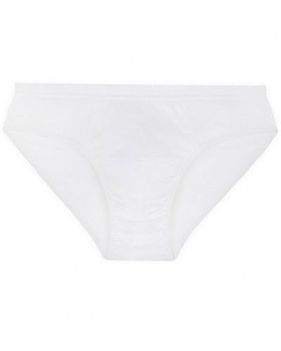 Slip taille basse 100% coton jersey mercerisé Jules Mariner (Blanc)