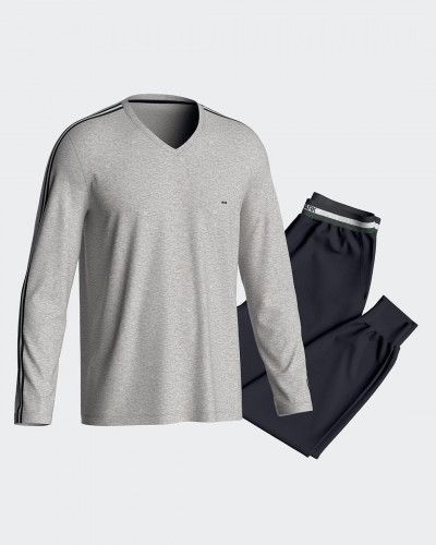 Pijama largo 100% algodón Eden Park H51 (MX169)