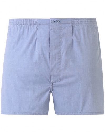 Caleçon ouvert Mariner Essentiel en 100% coton chaine et trame (Bleu)